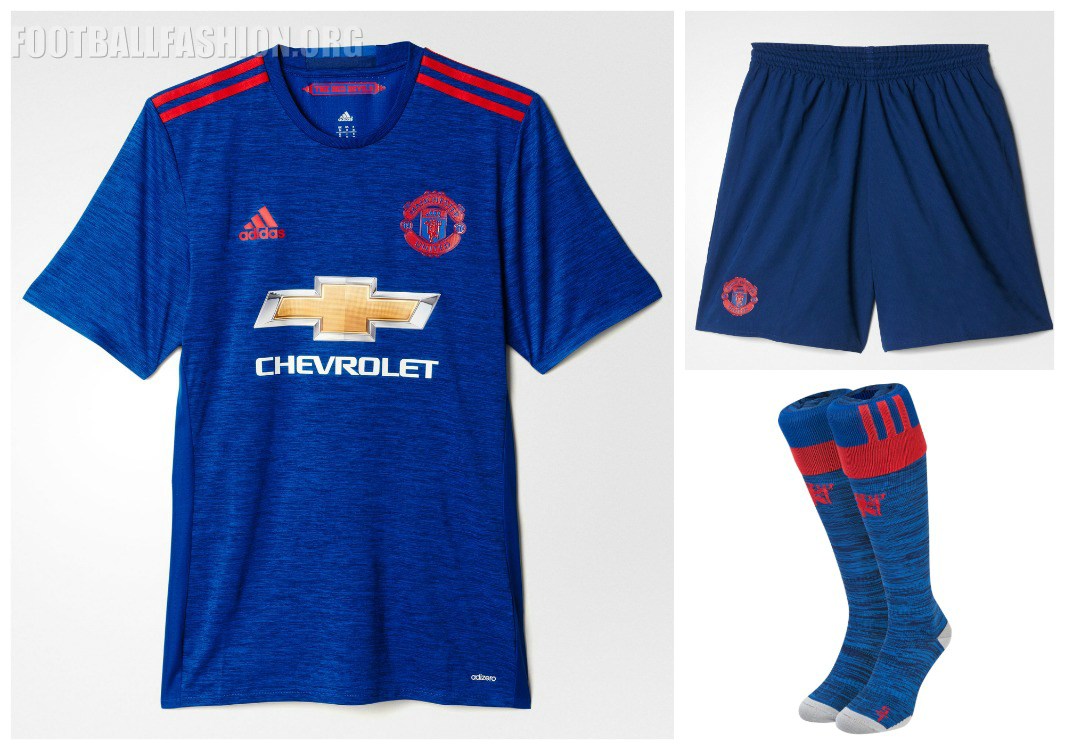 man united blue adidas kit